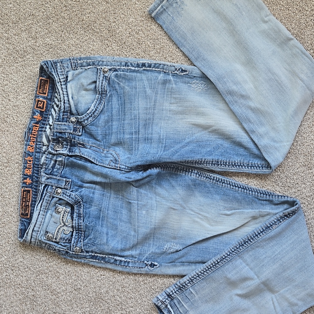 Rock Revival Phoenix Straight Mens 32R (32 Inseam)